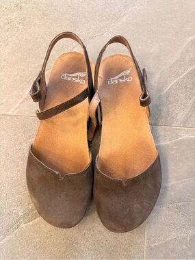 Dansko Brown Suede Slingback Rowan